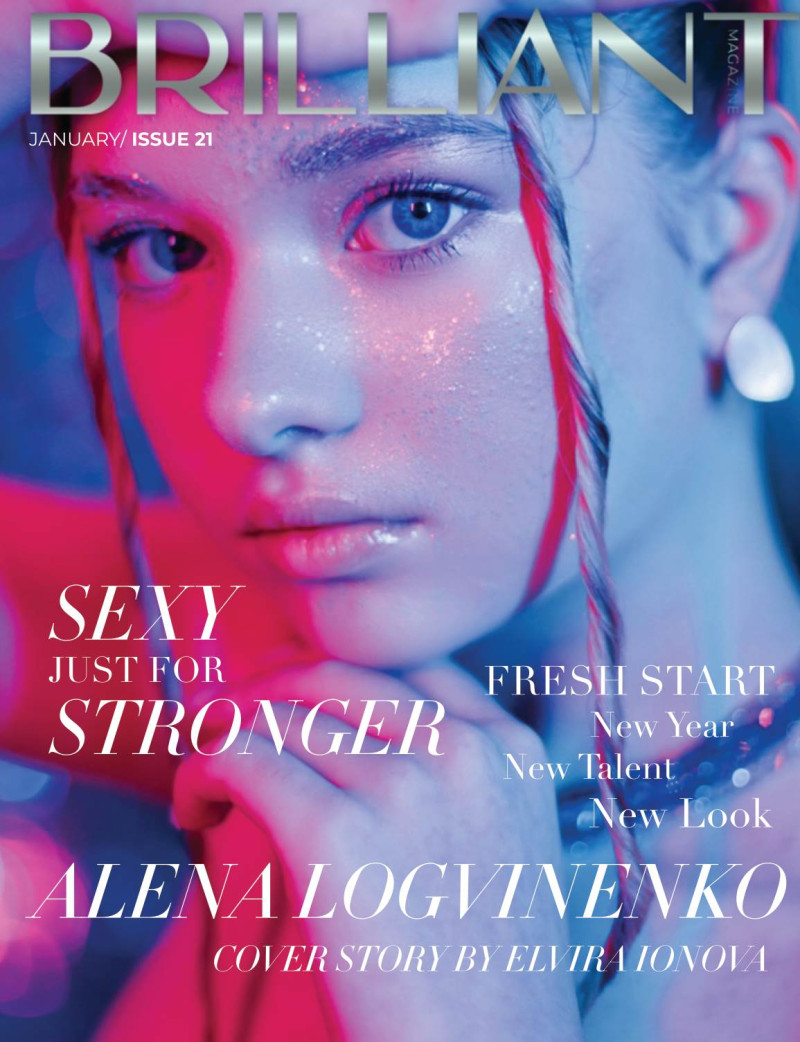 Alena Logvinenko featured on the Brilliant Magazine cover from January 2024