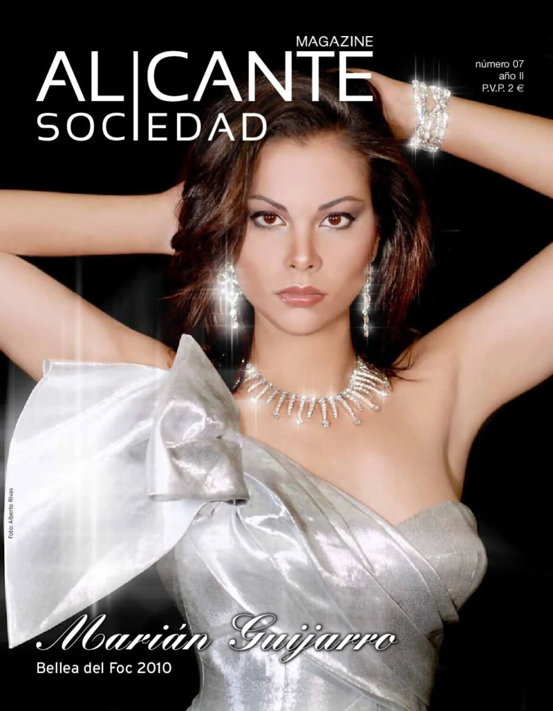 Marian Guijarro featured on the Alicante Sociedad cover from May 2010