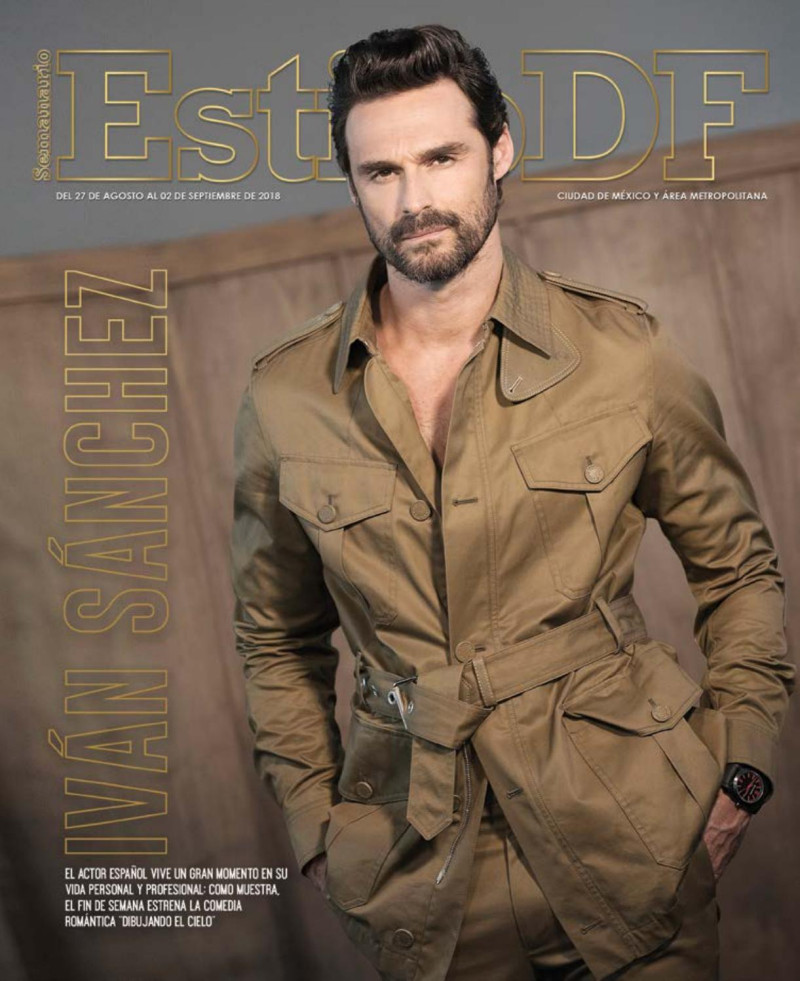 Ivan Sanchez featured on the Estilo DF cover from August 2018