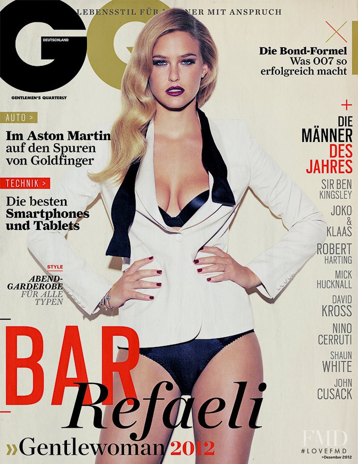 Bar Refaeli featured on the GQ Germany cover from December 2012