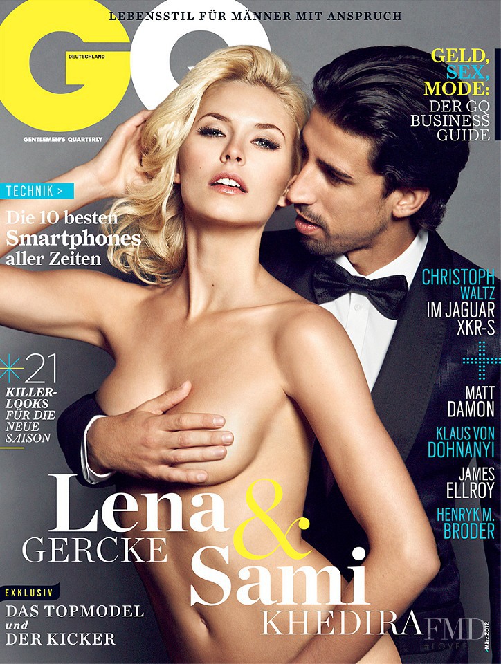 Lena Gercke featured on the GQ Germany cover from March 2012