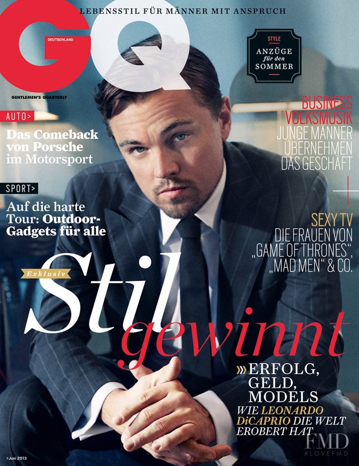 Leonardo DiCaprio featured on the GQ Germany cover from June 2013