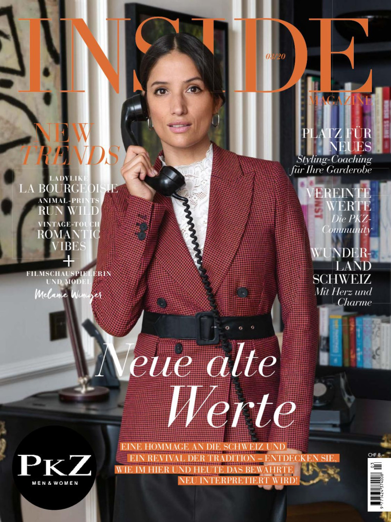 Melanie Winiger featured on the INSIDE Swiss Style Magazine cover from September 2020