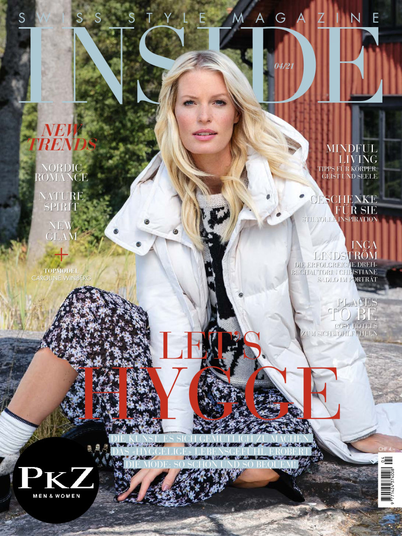 Caroline Winberg featured on the INSIDE Swiss Style Magazine cover from December 2021