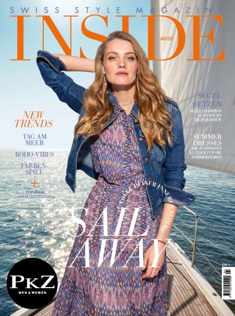 Anna Maria Jagodzinska featured on the INSIDE Swiss Style Magazine cover from May 2022
