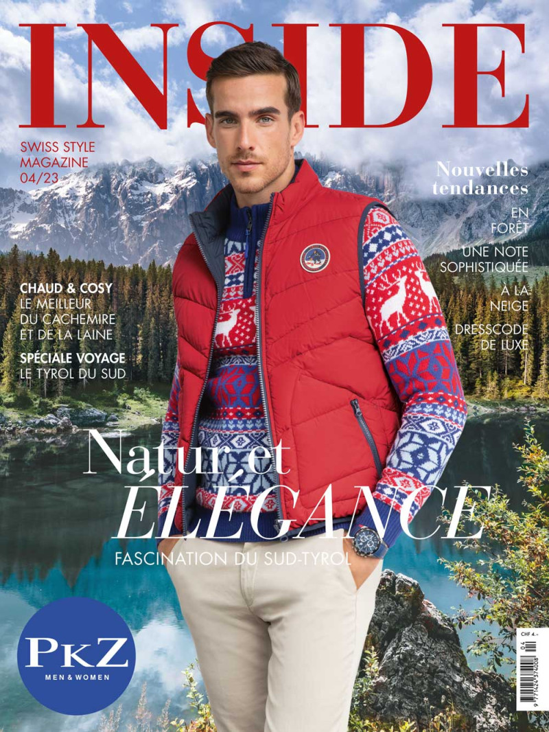 Adam Bardy featured on the INSIDE Swiss Style Magazine cover from December 2023