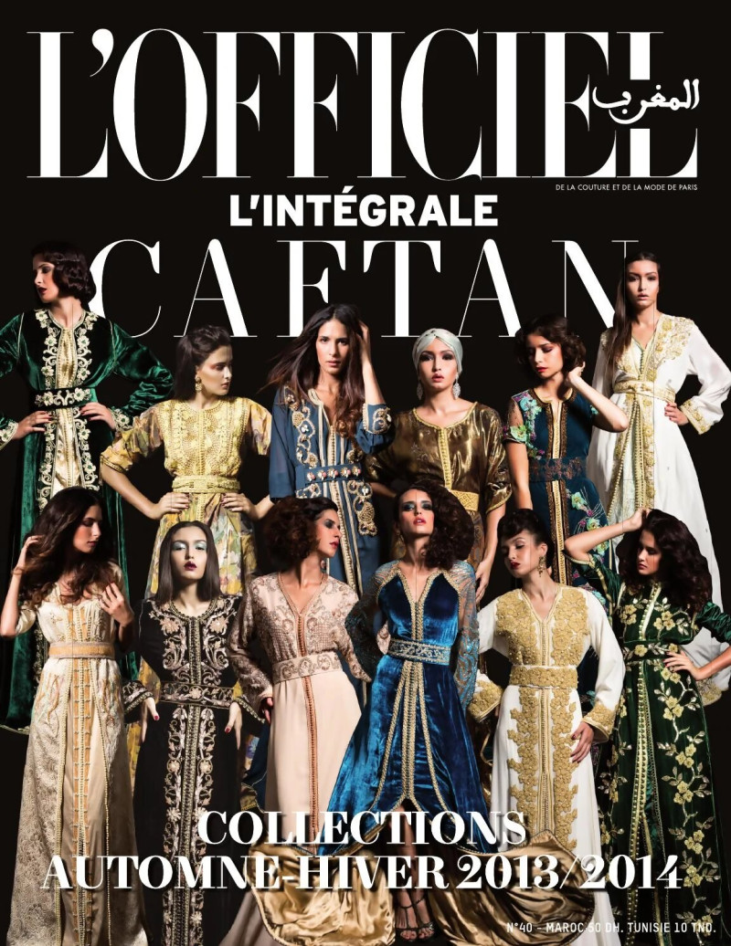  featured on the L\'Officiel L\'integrale Caftan cover from September 2013