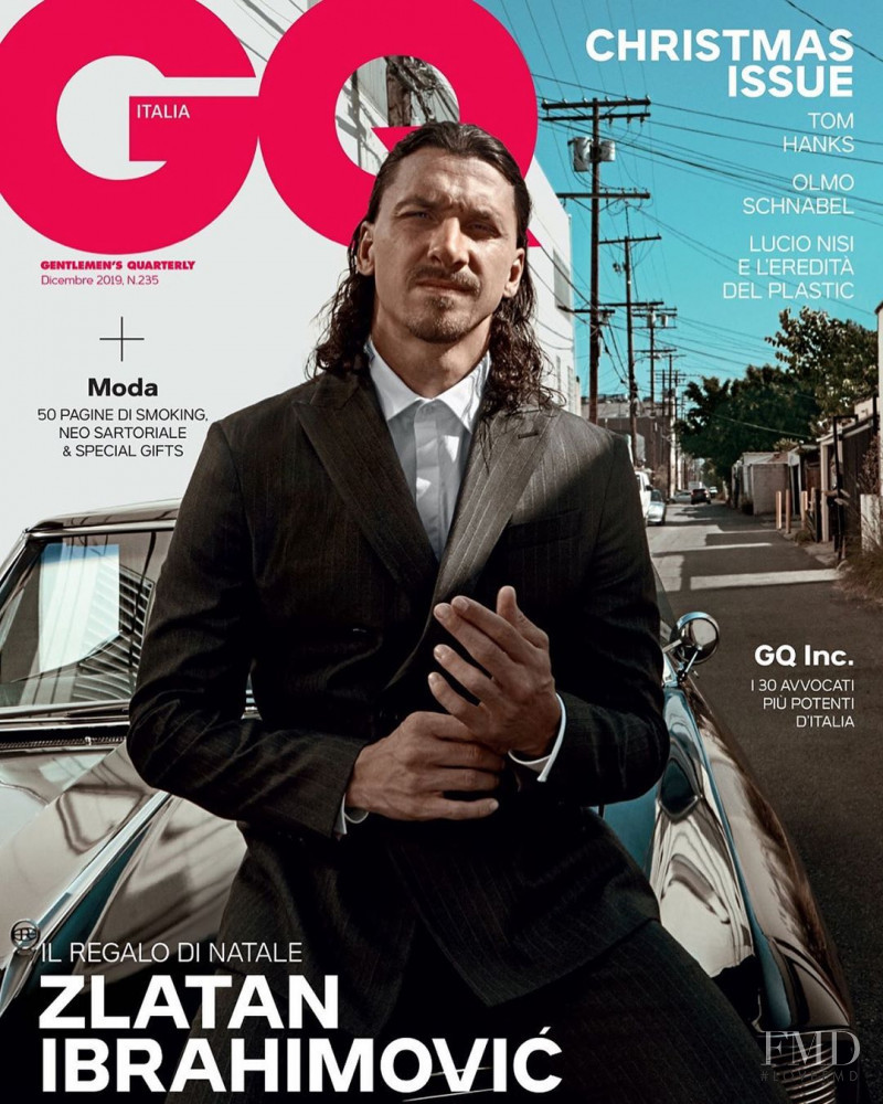 Zlatan Ibrahimovic  featured on the GQ Italy cover from December 2019