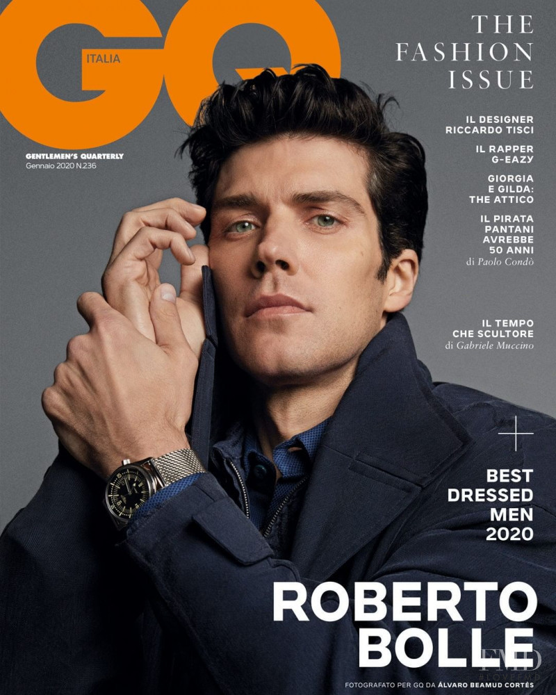Roberto Bolle featured on the GQ Italy cover from January 2020