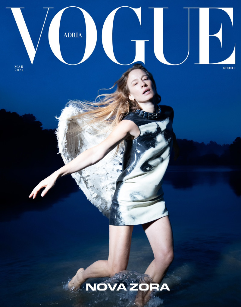 Natasa Vojnovic featured on the Vogue Adria cover from March 2024