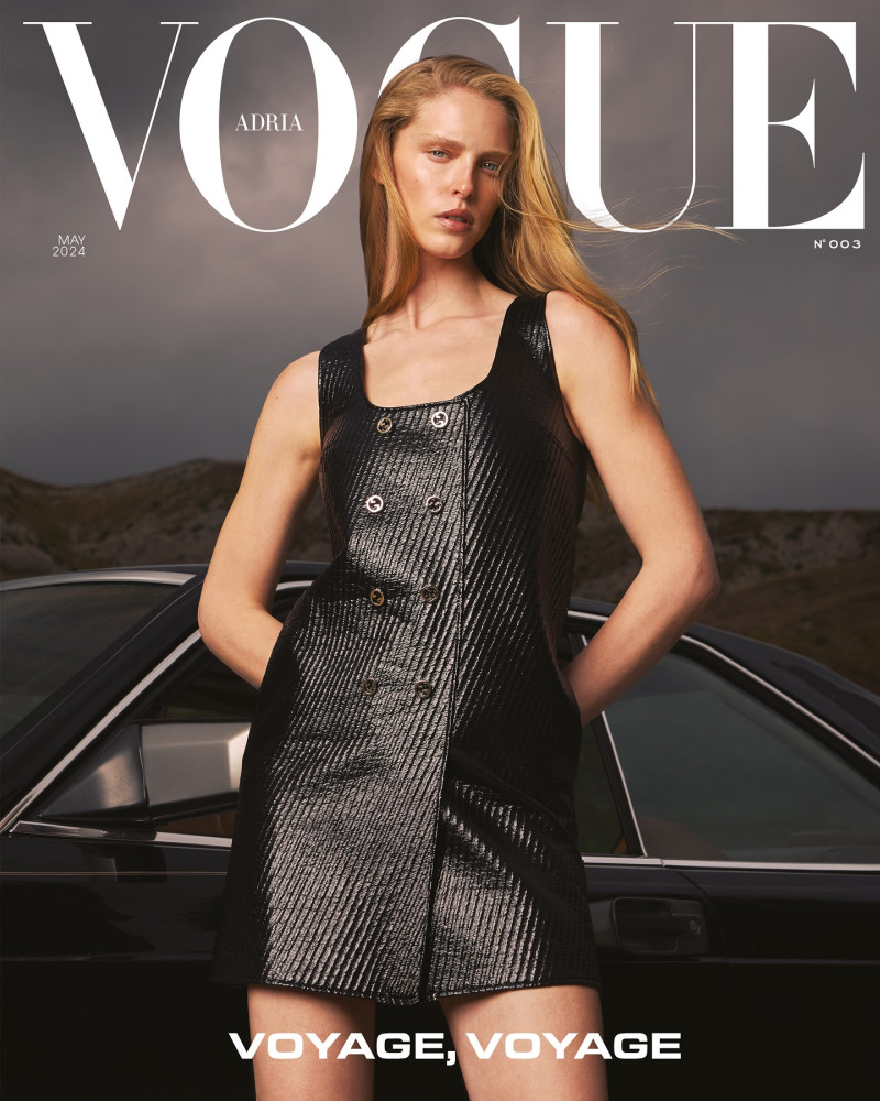 Abby Champion featured on the Vogue Adria cover from May 2024