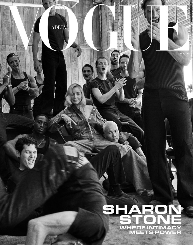 Sharon Stone featured on the Vogue Adria cover from June 2025