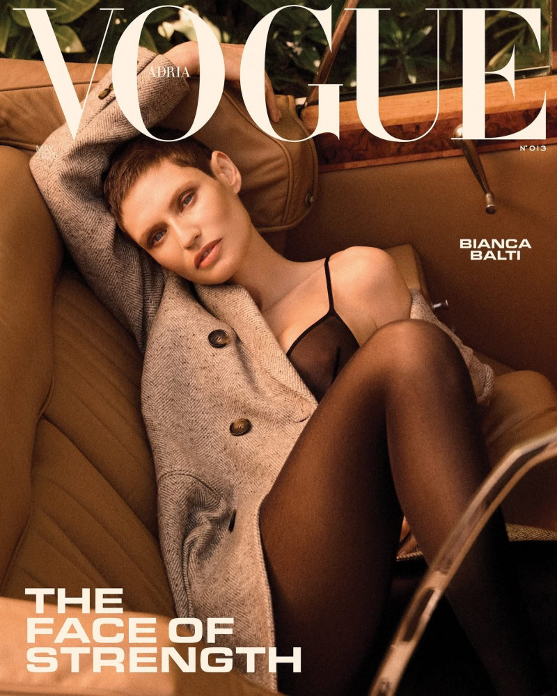 Bianca Balti featured on the Vogue Adria cover from May 2025