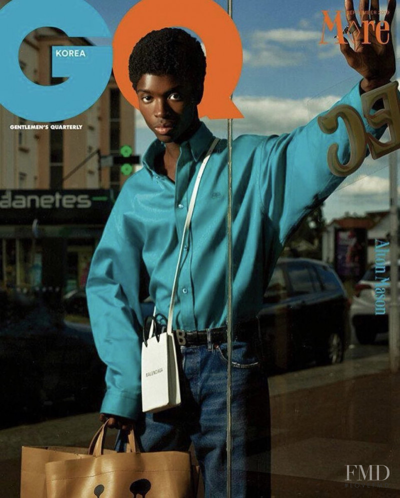 Alton Mason  featured on the GQ Korea cover from September 2019