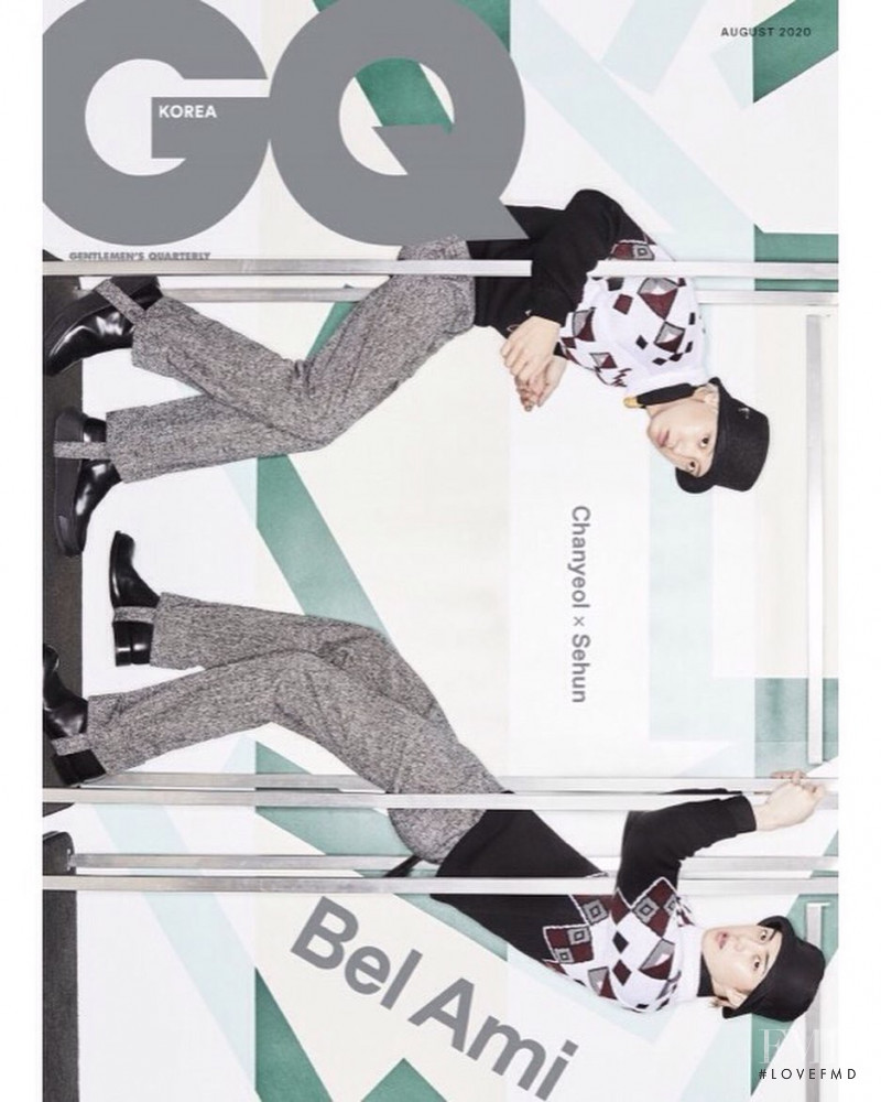 Chanyeol  & Sehun featured on the GQ Korea cover from August 2020