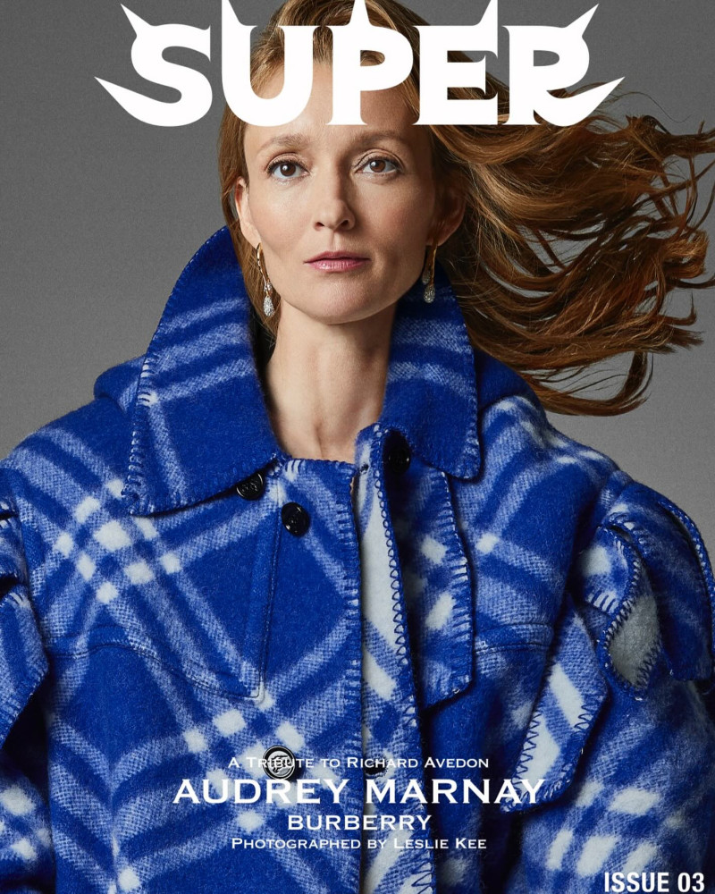 Audrey Marnay featured on the Super Magazine cover from December 2023