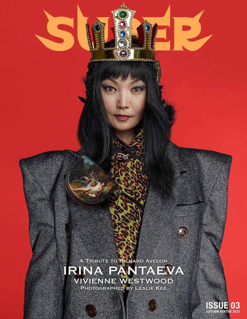 Irina Pantaeva featured on the Super Magazine cover from December 2023