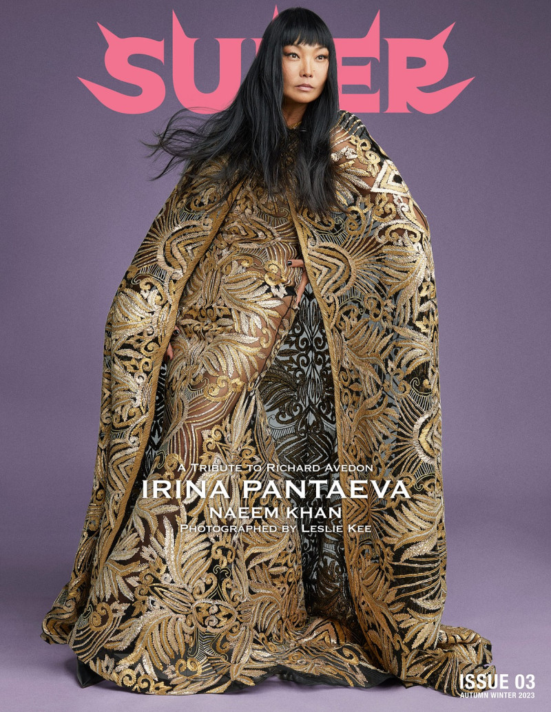 Irina Pantaeva featured on the Super Magazine cover from December 2023