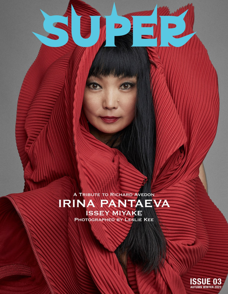 Irina Pantaeva featured on the Super Magazine cover from December 2023