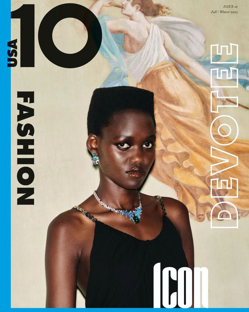 Caren Jepkemei featured on the 10 Magazine USA cover from September 2023