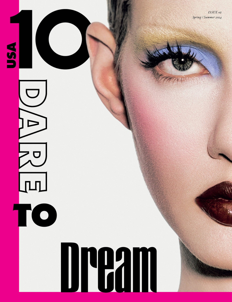 Clementine Chalfant featured on the 10 Magazine USA cover from March 2024