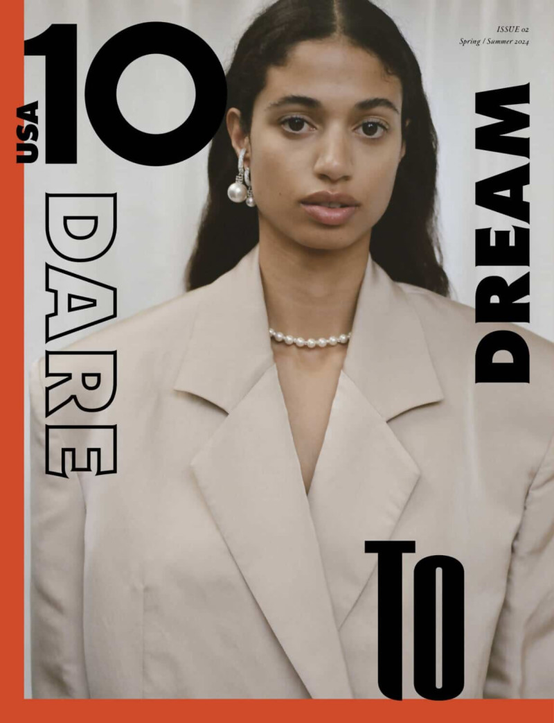 Malika El Maslouhi featured on the 10 Magazine USA cover from March 2024