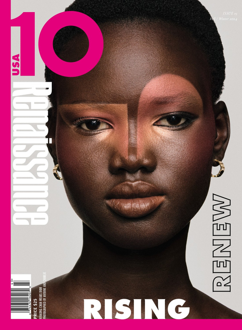 Nyakong Chan featured on the 10 Magazine USA cover from September 2024