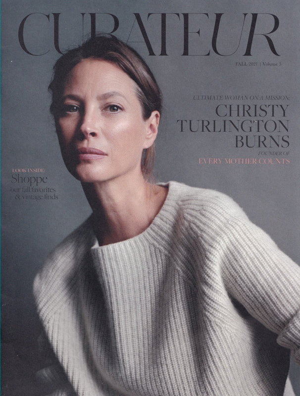 Christy Turlington featured on the Curateur cover from September 2021