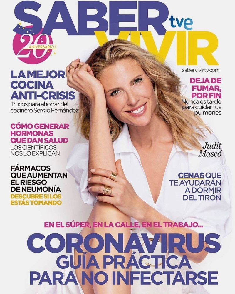 Judit Masco featured on the Saber Vivir cover from June 2020