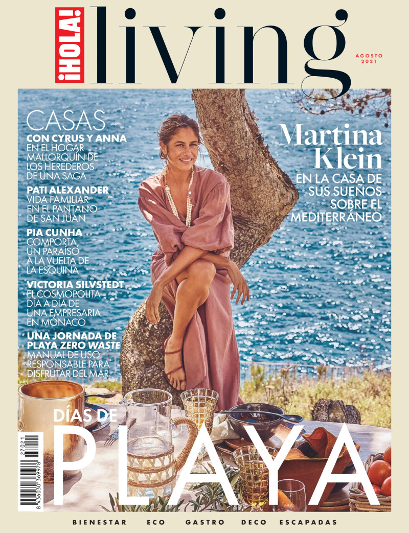 Martina Klein featured on the Hola! Living cover from August 2021