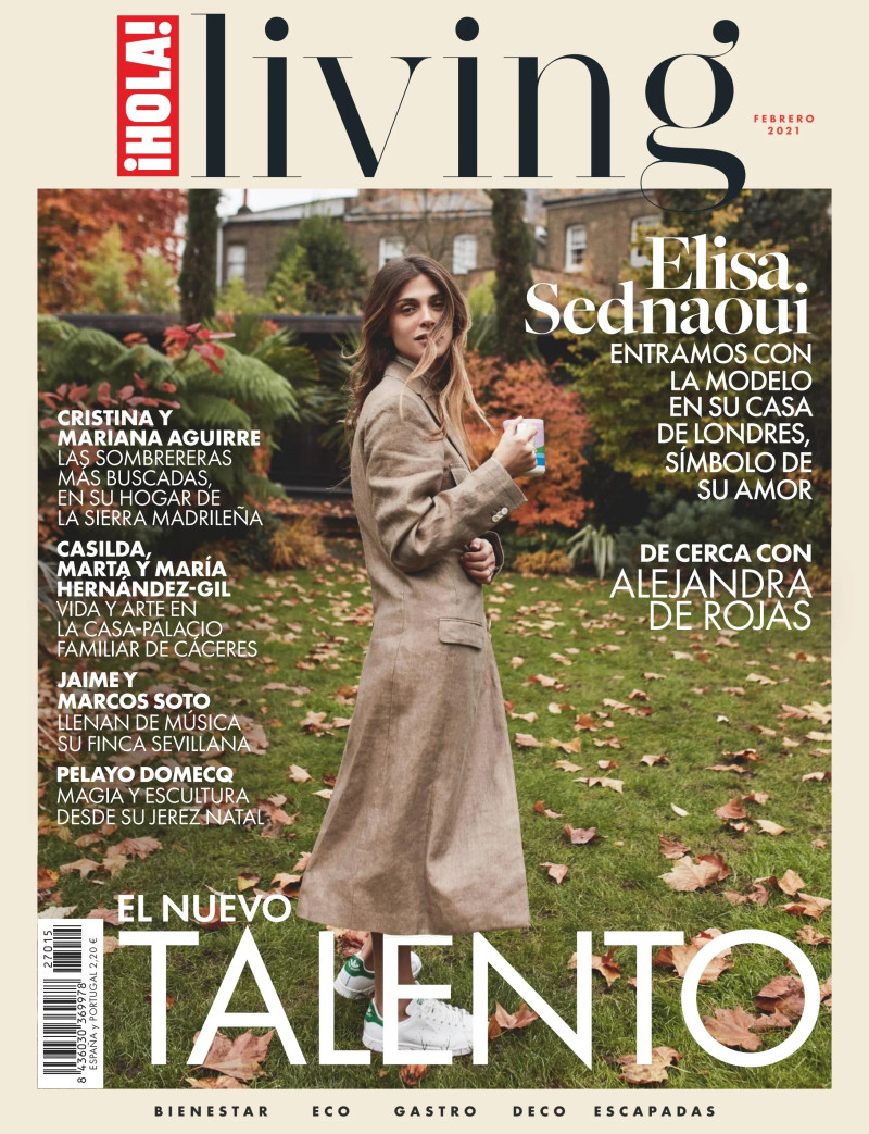 Elisa Sednaoui featured on the Hola! Living cover from February 2021