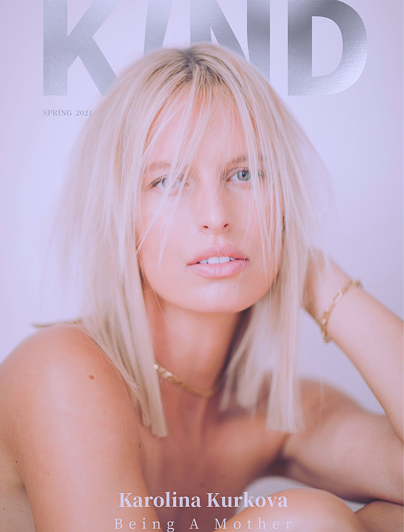 Karolina Kurkova featured on the Kind cover from February 2021