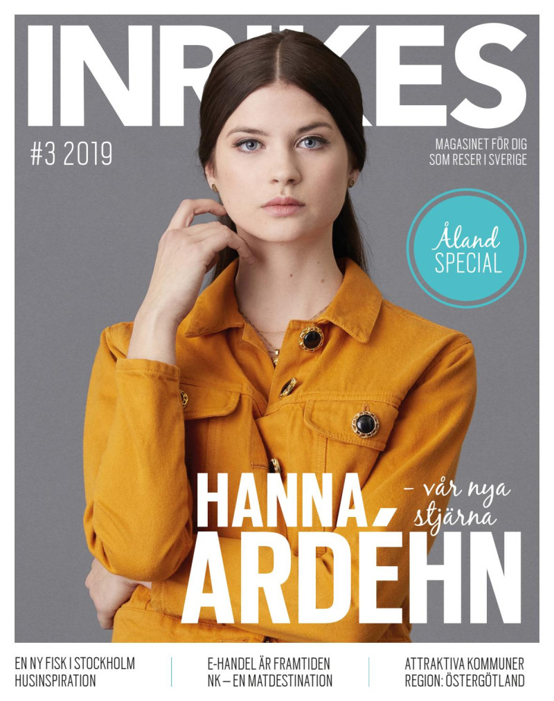 Hanna Ardehn featured on the INRIKES cover from March 2019