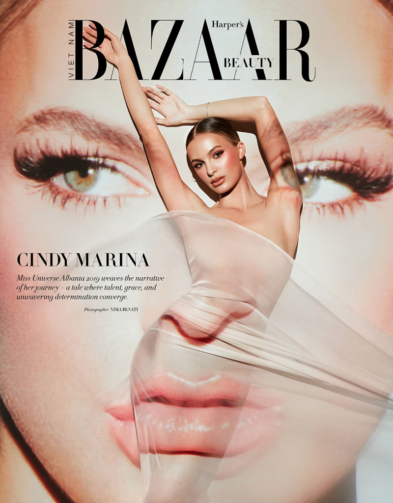 Cindy Marina featured on the Harper\'s Bazaar Beauty Vietnam cover from April 2024