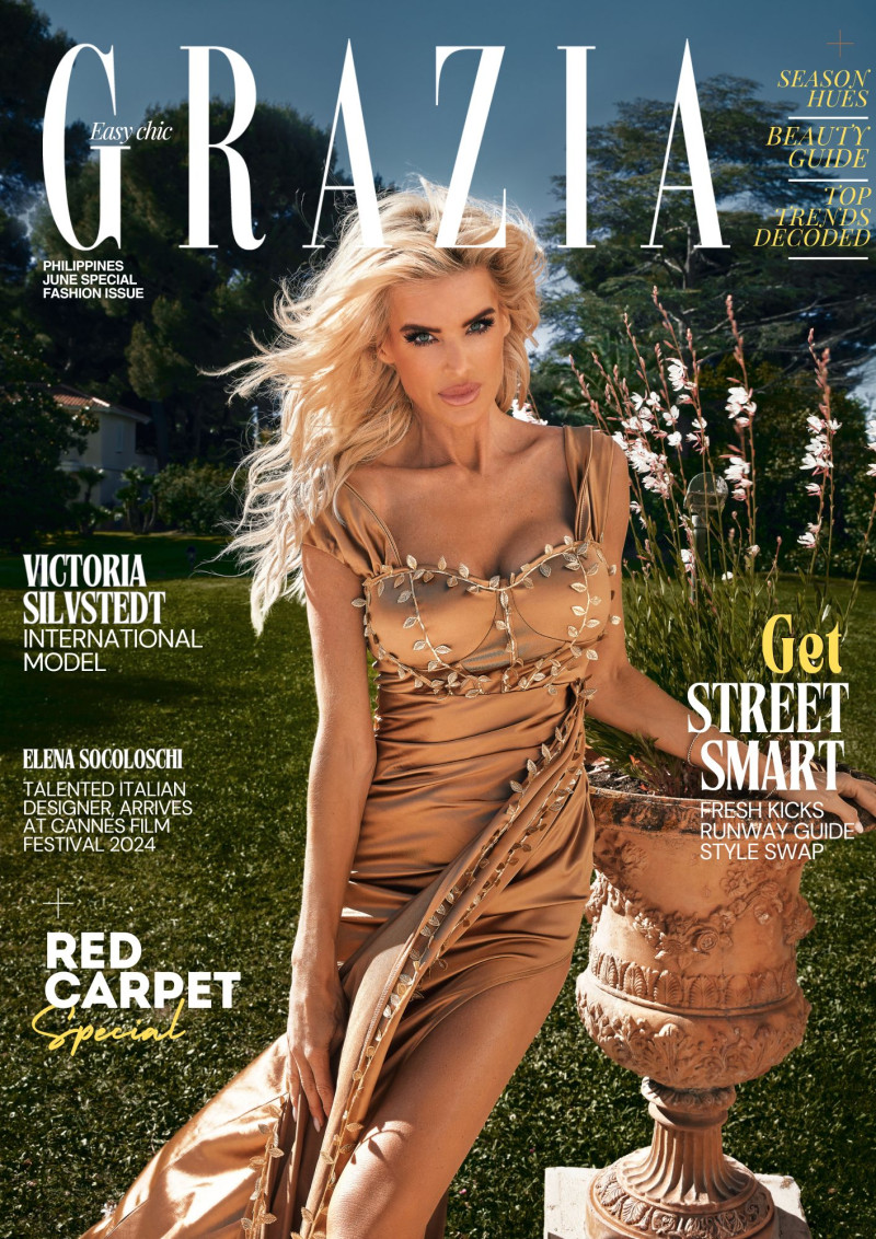 Victoria Silvstedt featured on the Grazia Philippines cover from June 2024