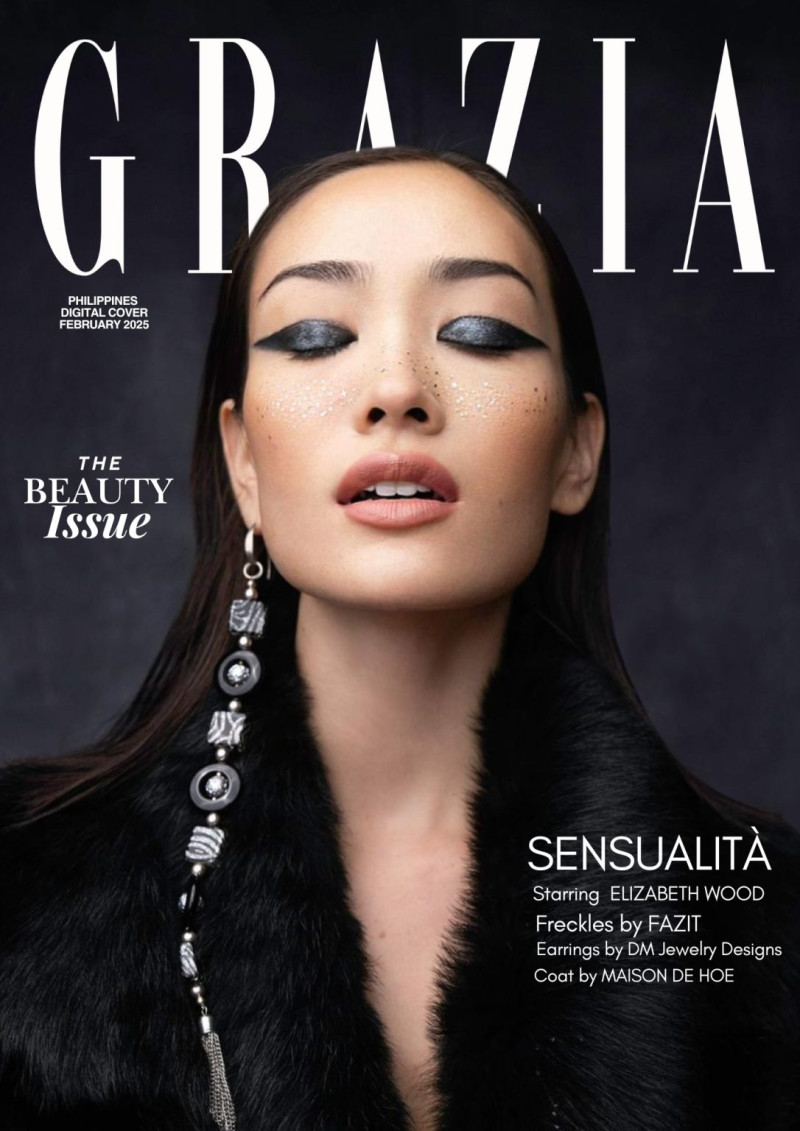 Elizabeth Wood featured on the Grazia Philippines cover from February 2025