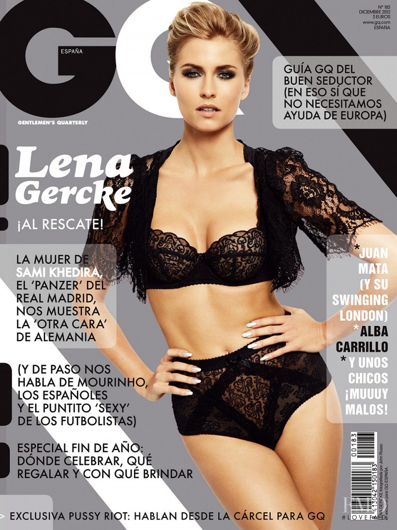 Lena Gercke featured on the GQ Spain cover from December 2012
