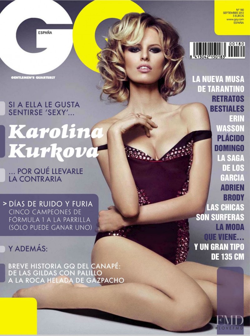 Karolina Kurkova featured on the GQ Spain cover from September 2012