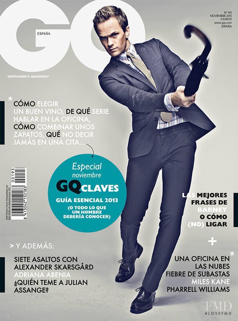 Barney Stinson featured on the GQ Spain cover from November 2013