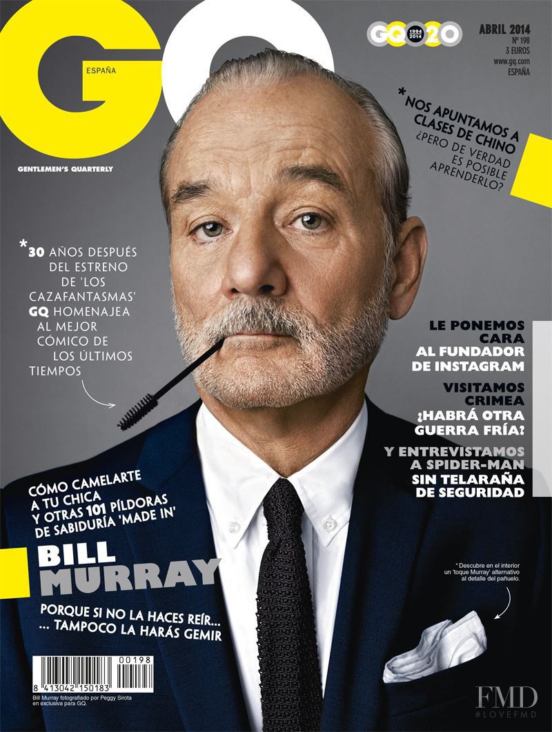 Bill Murray featured on the GQ Spain cover from April 2014