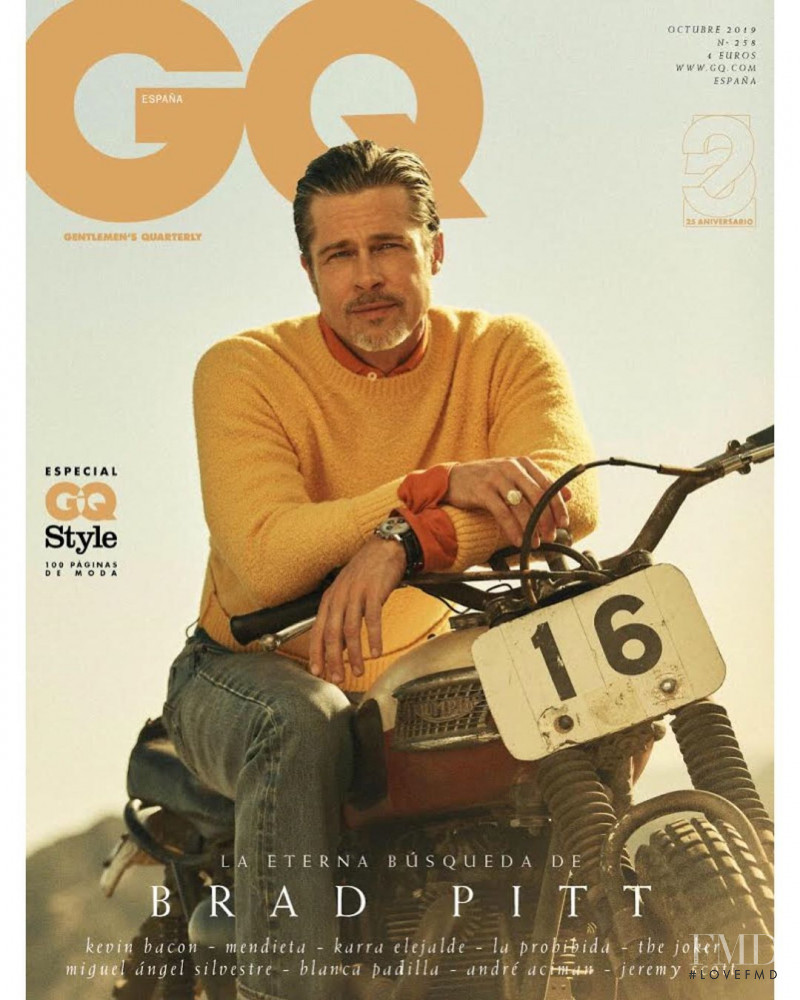 Brad Pitt  featured on the GQ Spain cover from October 2019