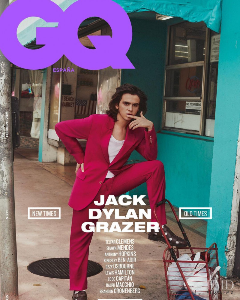 Jack Dylan Grazer featured on the GQ Spain cover from February 2021