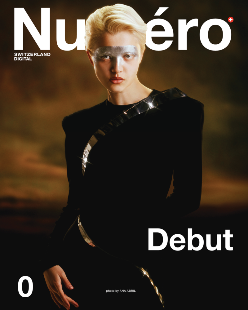 Nina Timonina featured on the Numéro Switzerland cover from March 2024