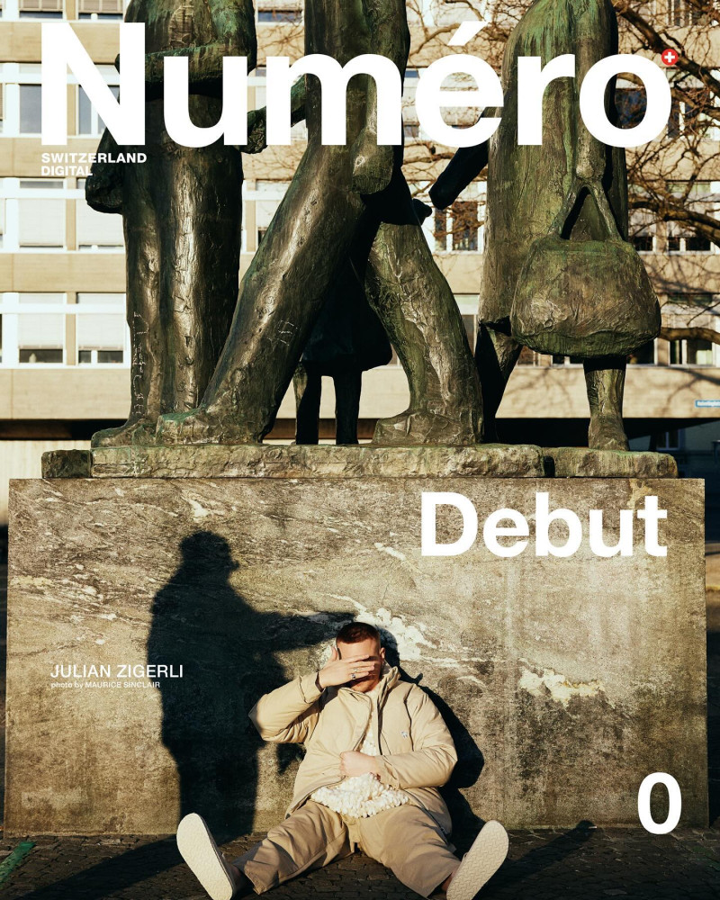 Julian Zigerli featured on the Numéro Switzerland cover from March 2024