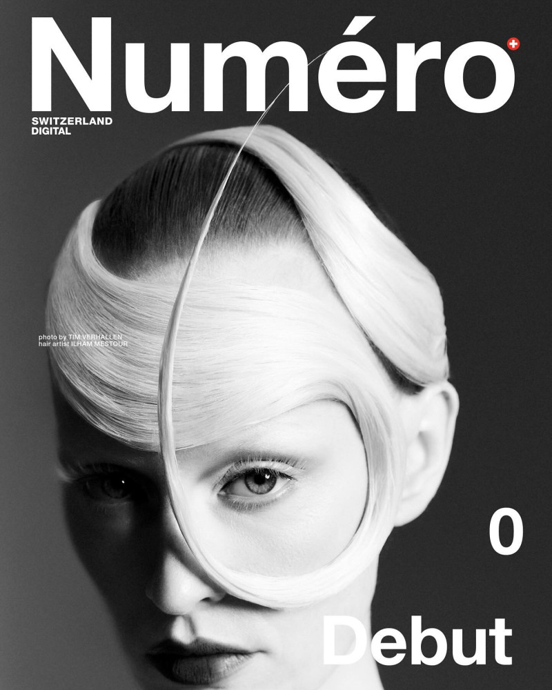 Luca Aimee Kröger featured on the Numéro Switzerland cover from March 2024