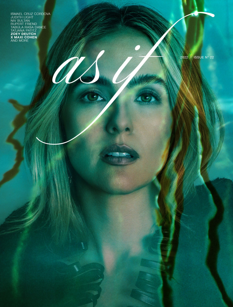 Zoey Deutch featured on the As If cover from December 2022