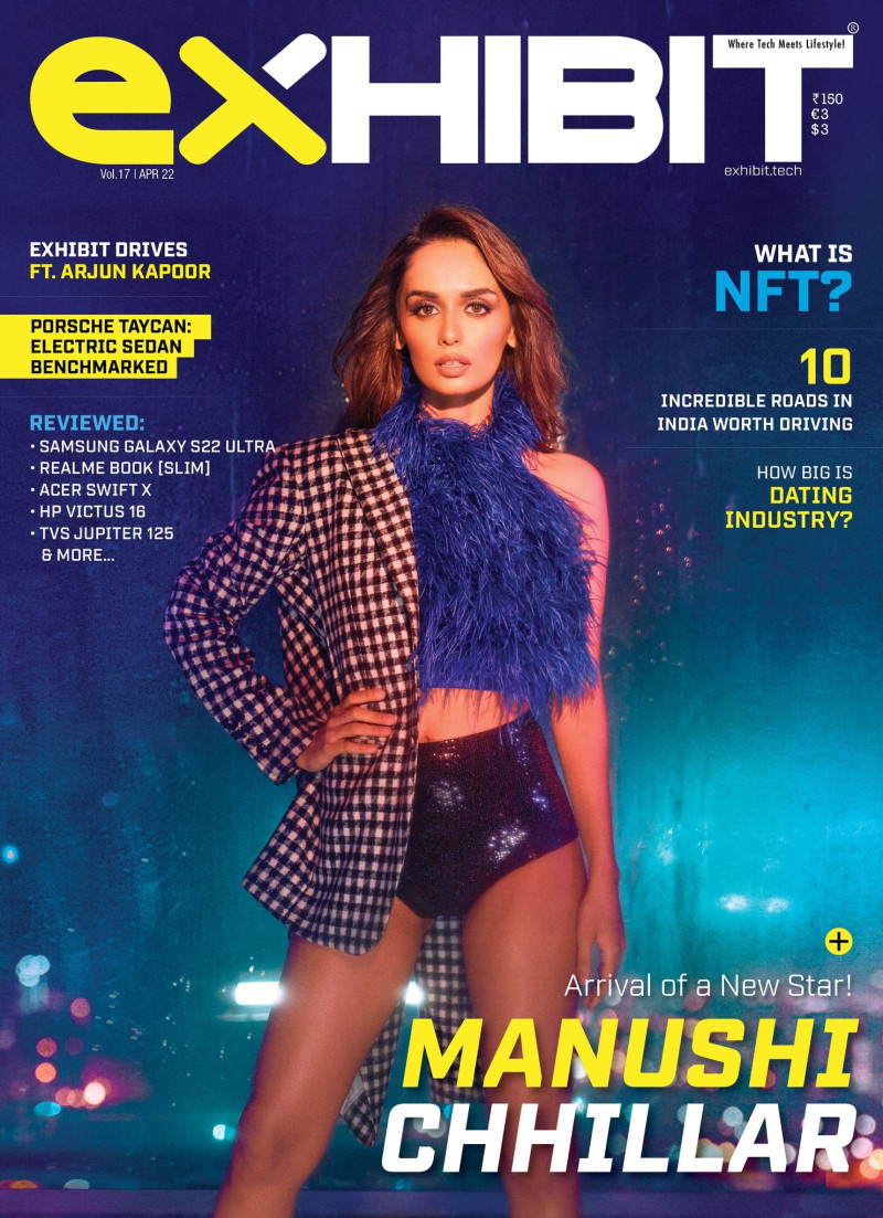 Manushi Chhillar featured on the Exhibit cover from April 2022