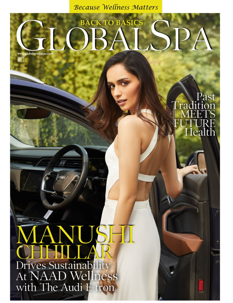 Manushi Chhillar featured on the Global Spa cover from November 2021