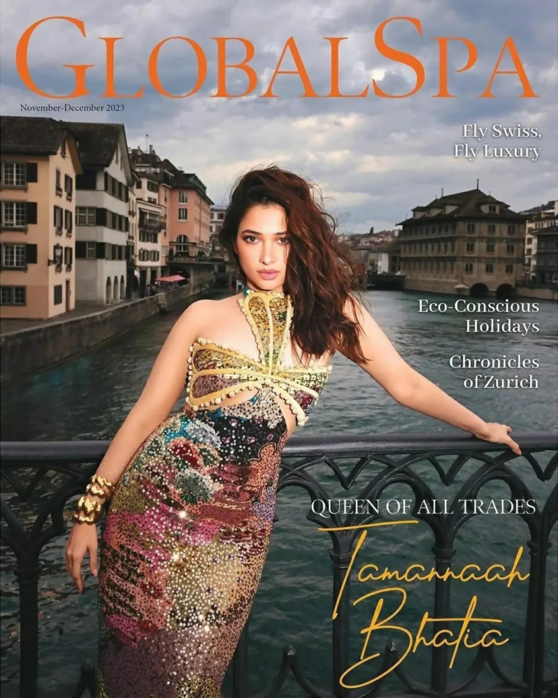 Tamannaah Bathia featured on the Global Spa cover from November 2023