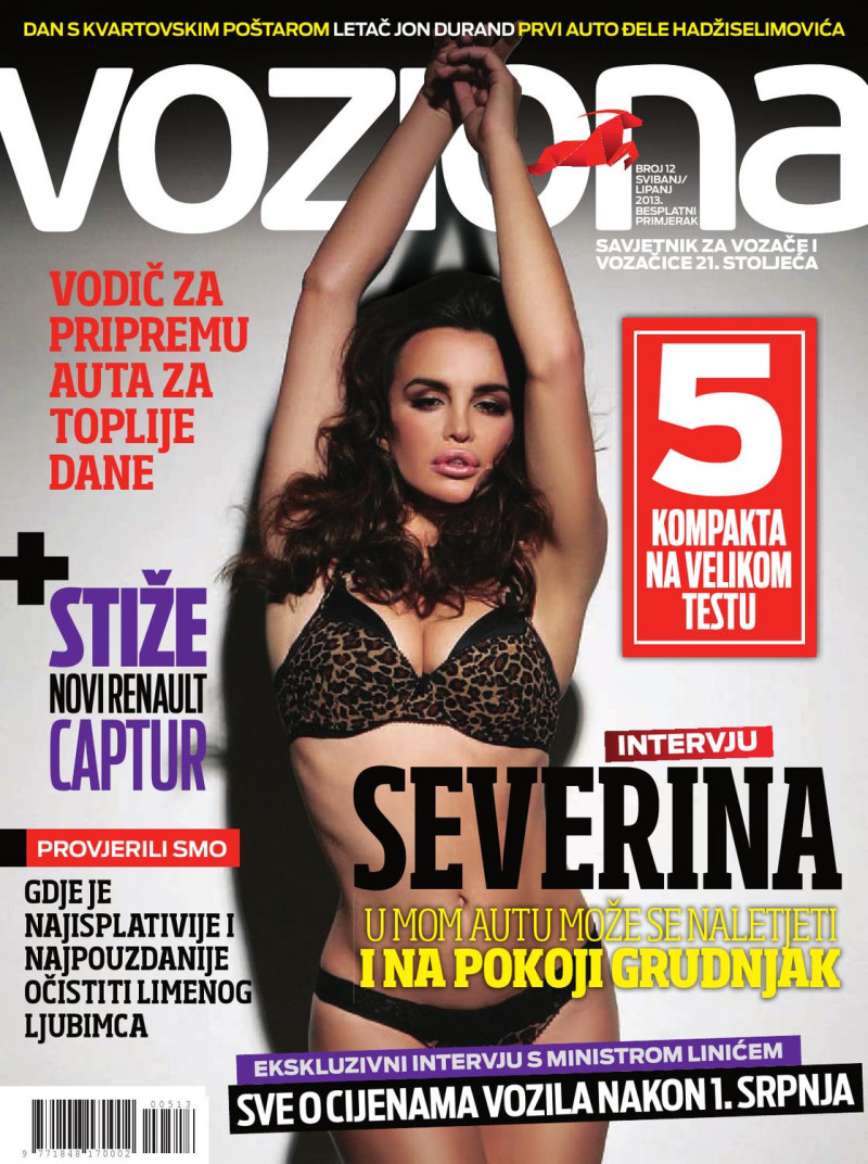 Severina Vuckovic featured on the Voziona cover from May 2013